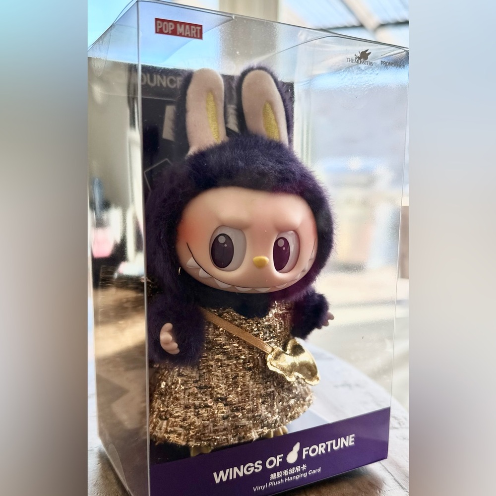 New Original Labubu Monster Wings of Fortune Purple and gold. Authentic POPMART